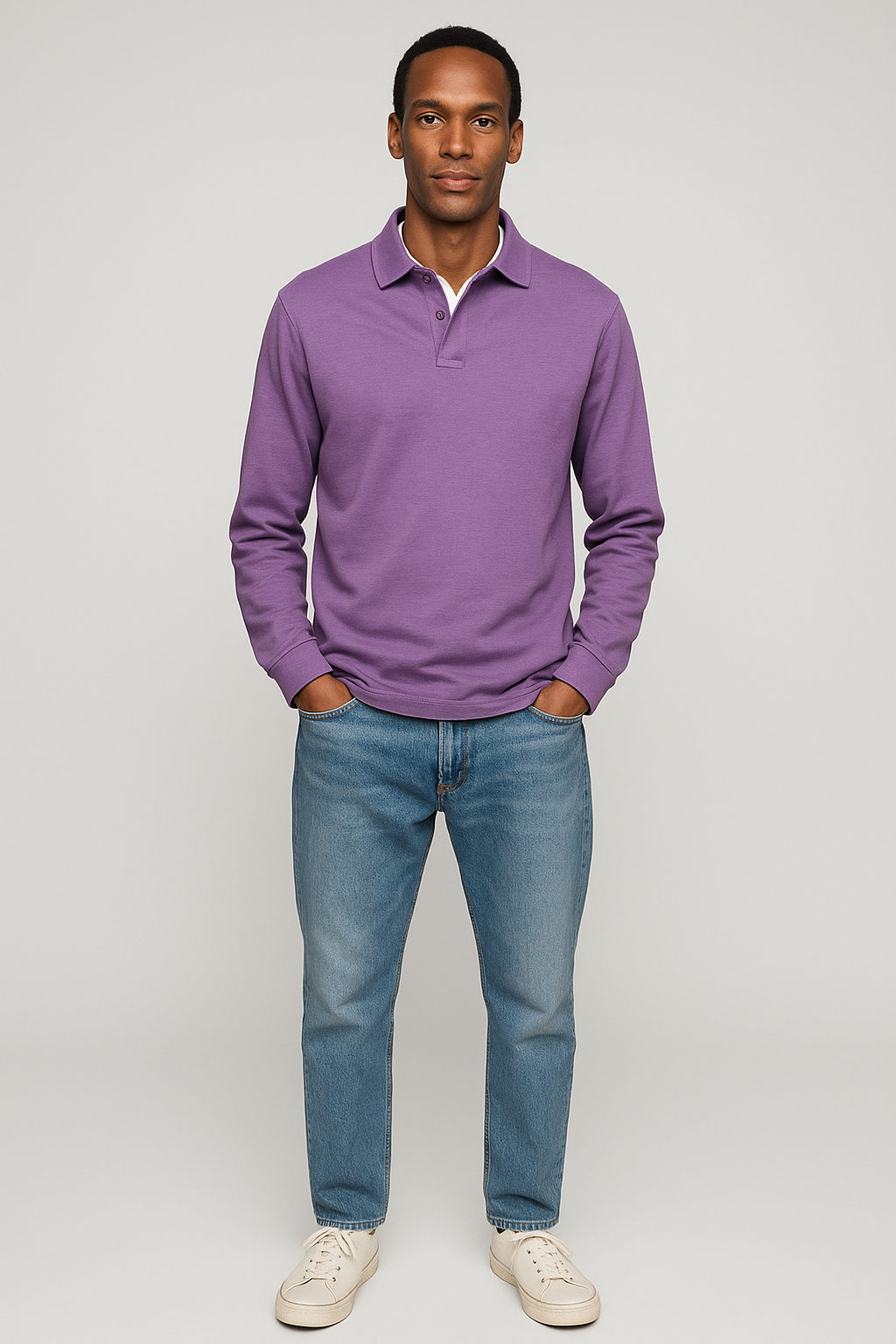 Alexandre™ Casual Long Sleeve Polo