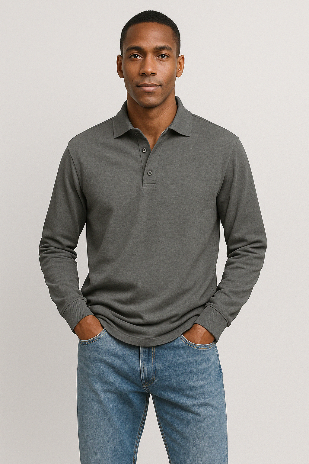 Alexandre™ Casual Long Sleeve Polo