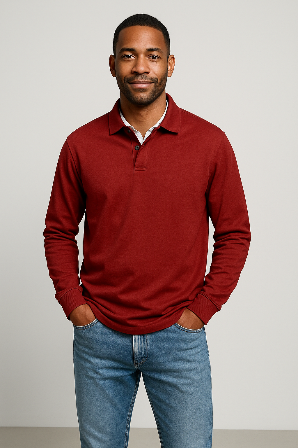 Alexandre™ Casual Long Sleeve Polo