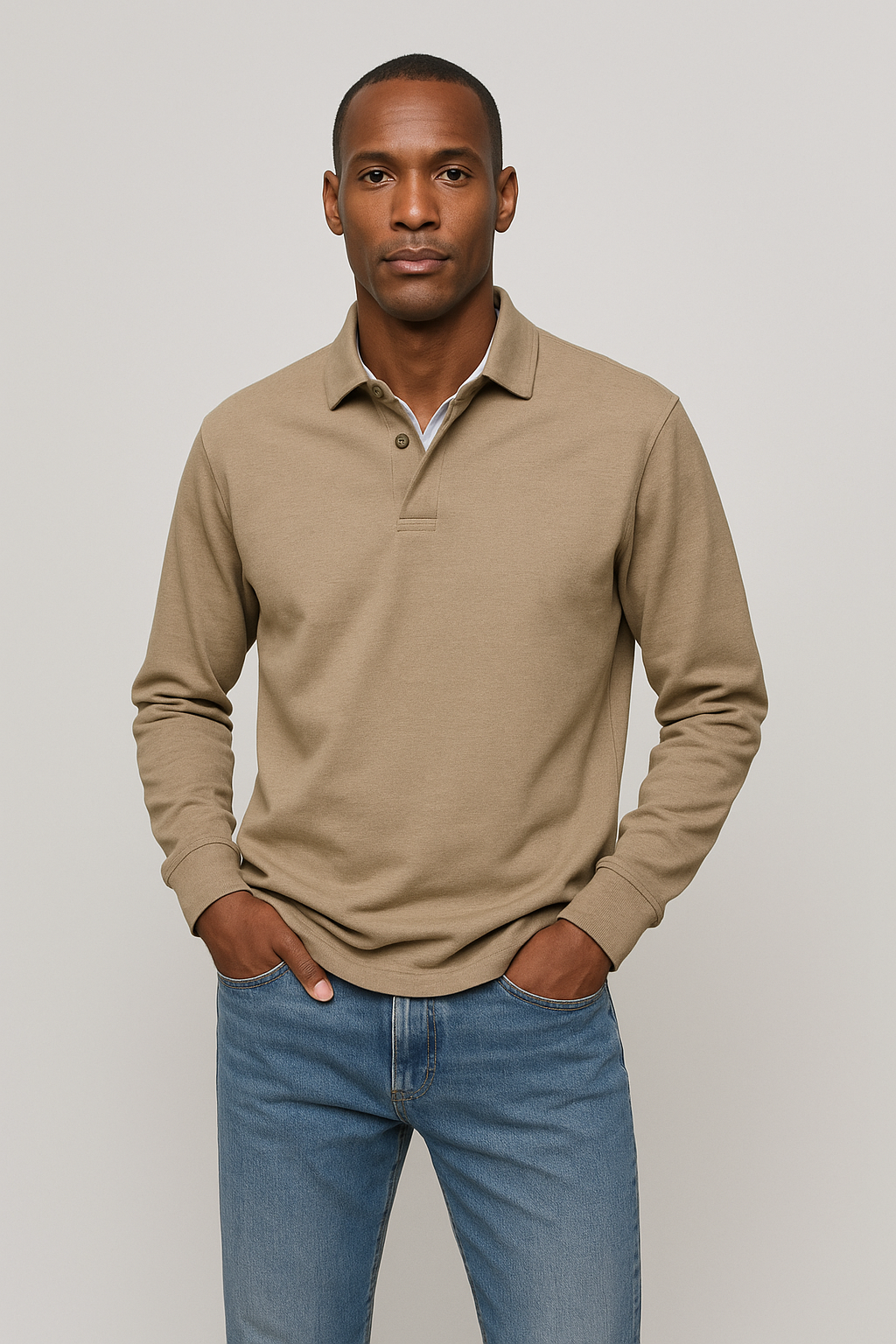 Alexandre™ Casual Long Sleeve Polo