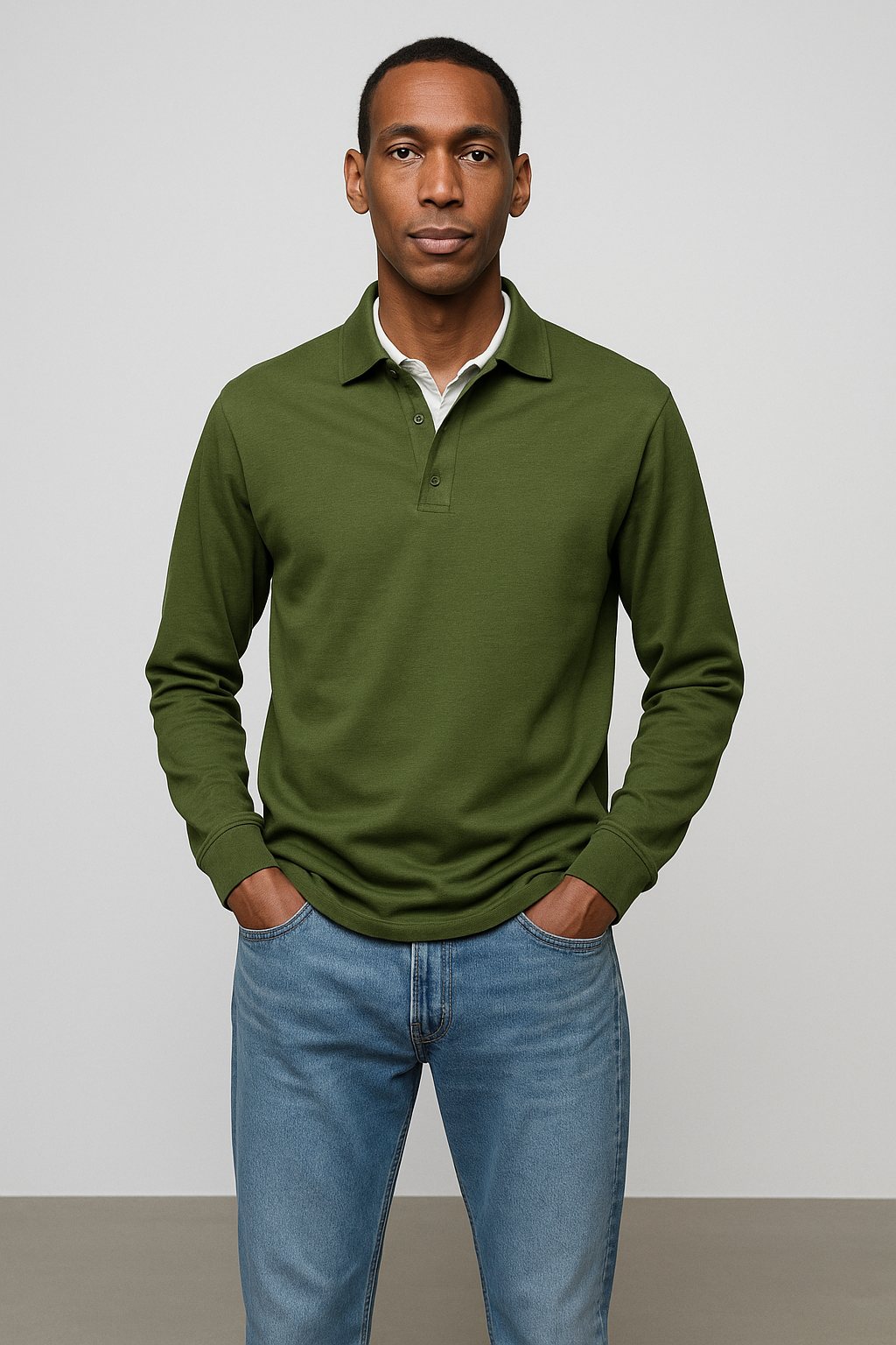 Alexandre™ Casual Long Sleeve Polo