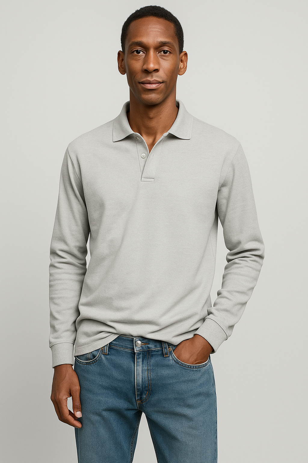 Alexandre™ Casual Long Sleeve Polo