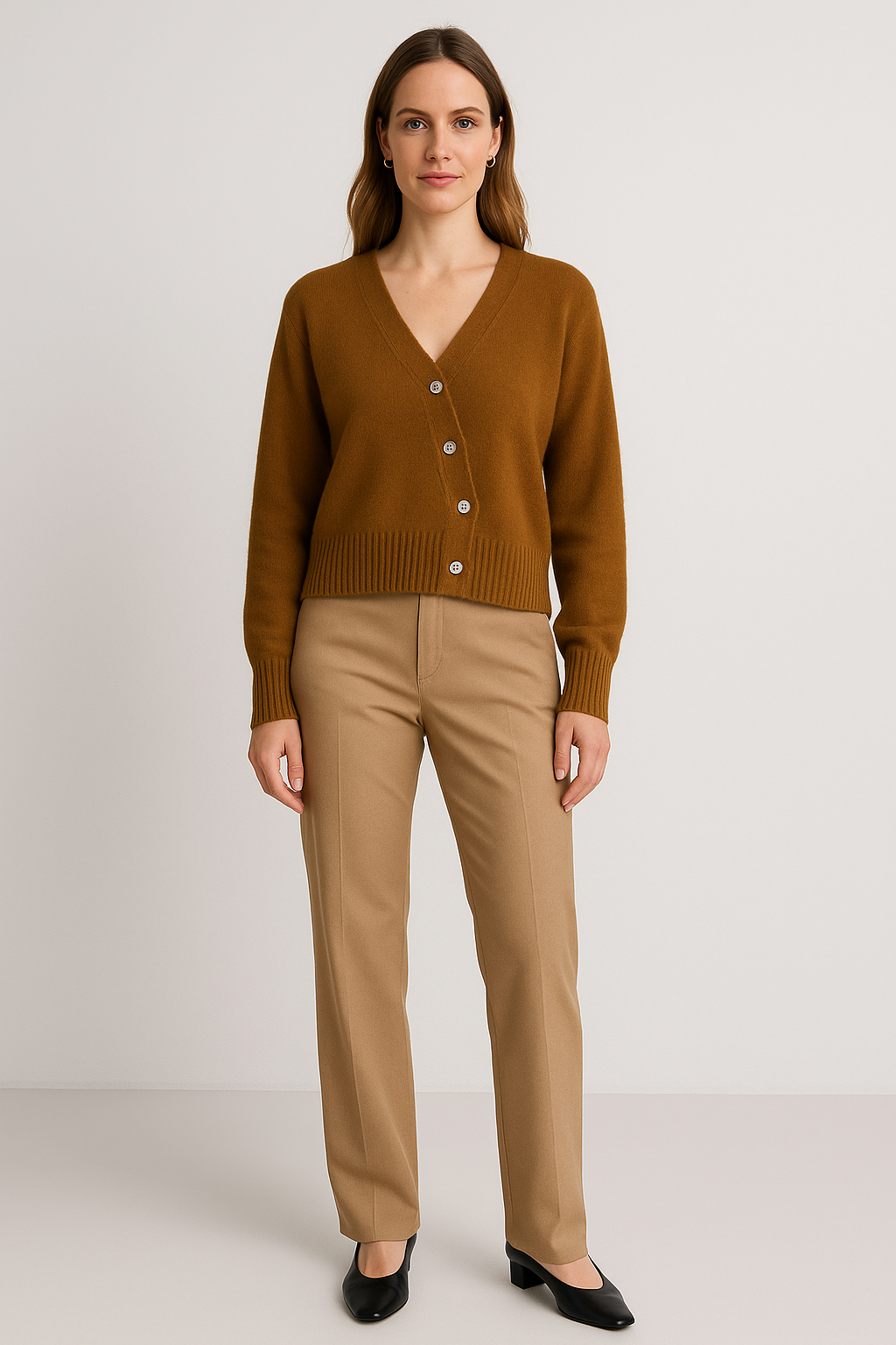 Allira™- V-Neck Sweater Cardigan