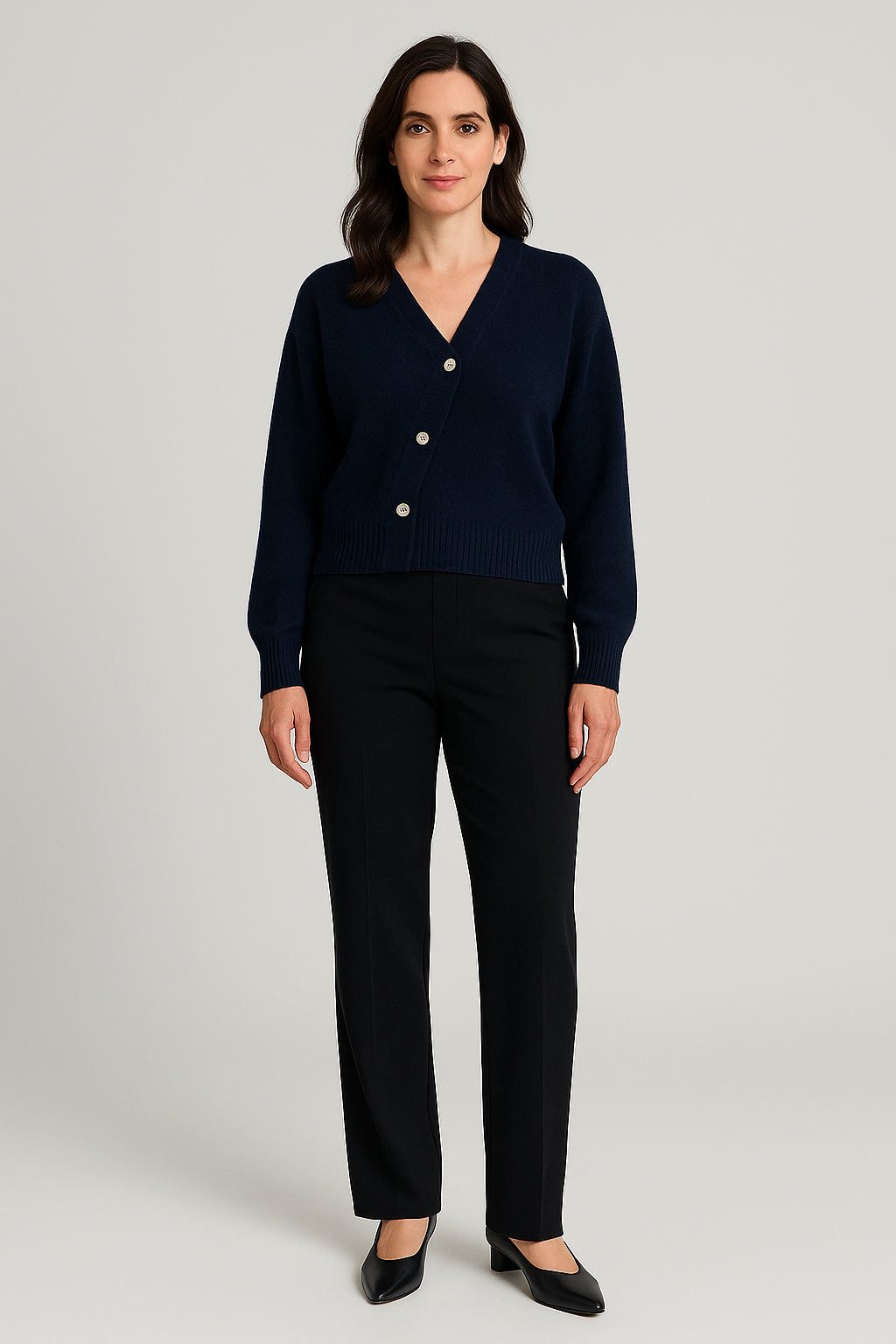 Allira™- V-Neck Sweater Cardigan
