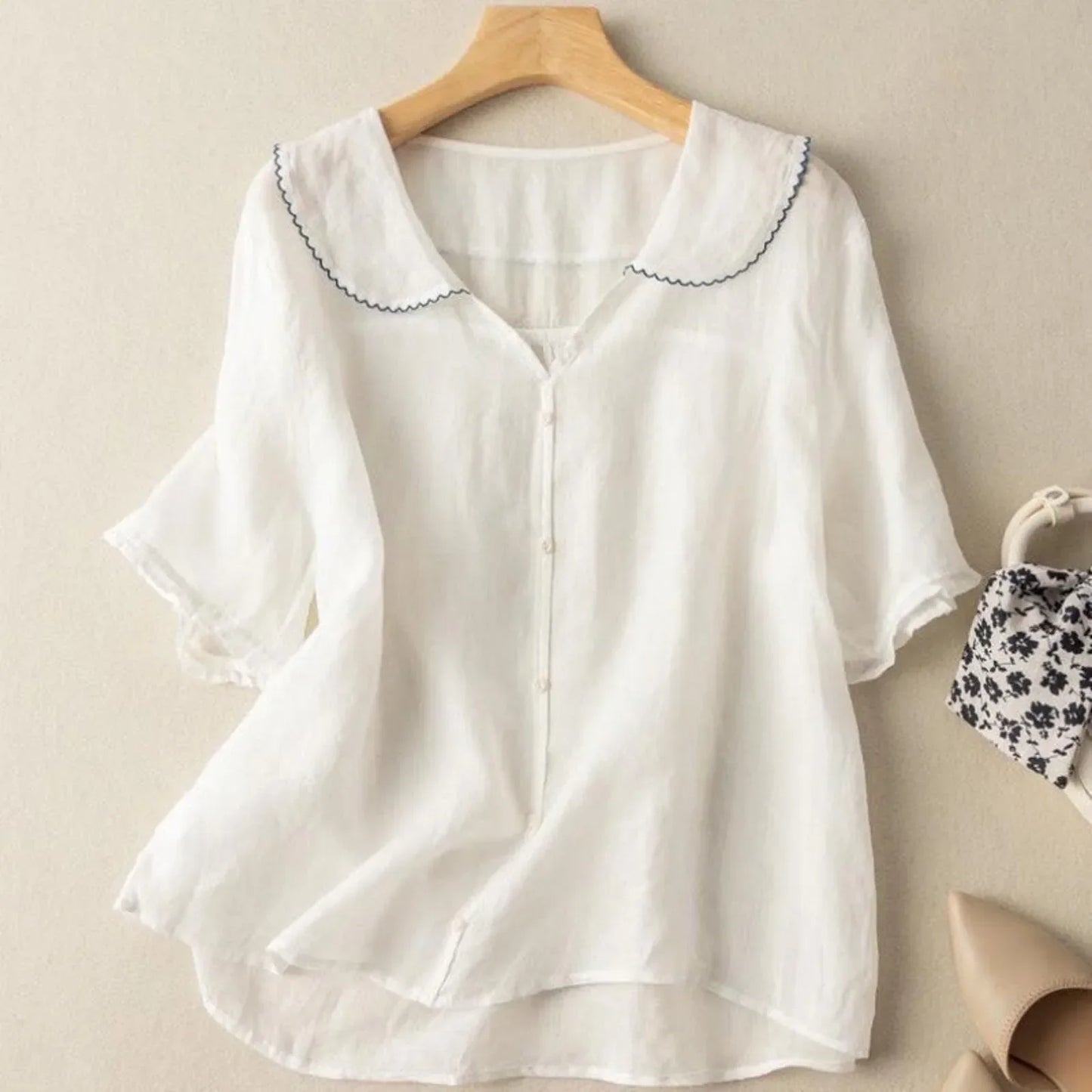 Adele ™ - Linen Blouse