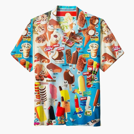 Calvino ™ | Summer Shirt with Ice Print