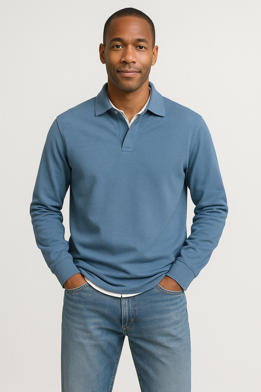 Alexandre™ Casual Long Sleeve Polo