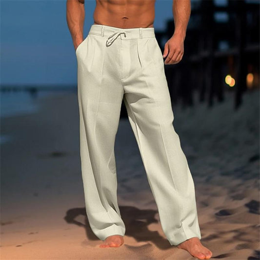 Raphaelo ™ - Plain linen trousers